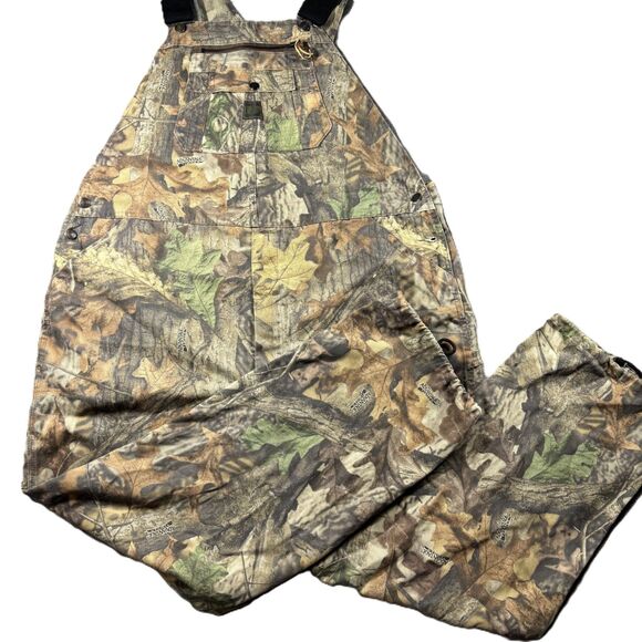 Liberty Advantage Timber Overall Camo Camouflage Carpenter 46 Regular Adjustable - Picture 1 of 11